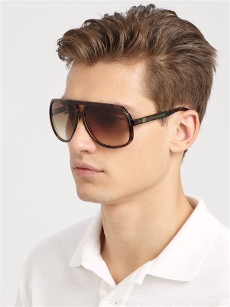 gucci sunglasses men aviator style.